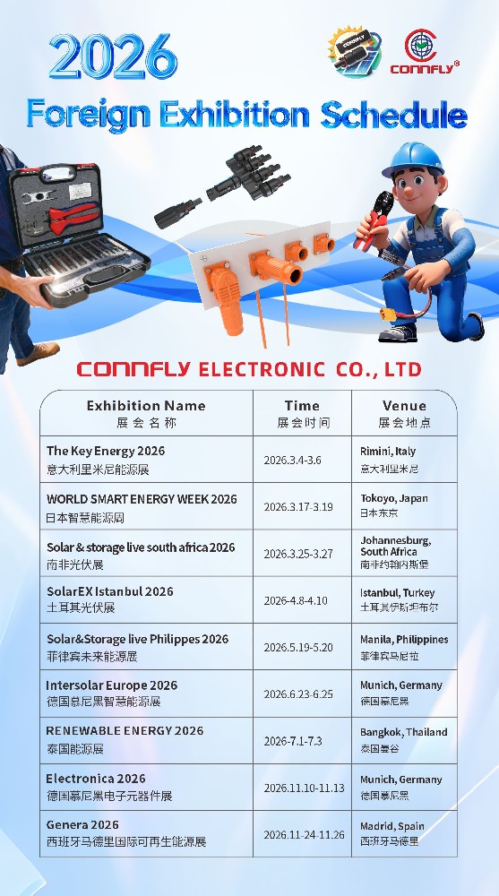 CONNFLY · 2026 Global Exhibition Journey